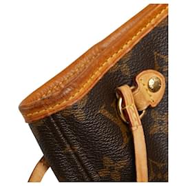 Louis Vuitton-Louis Vuitton Neverfull PM Tote Bag Brown Pink-Brown