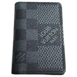 Louis Vuitton-Louis Vuitton Damier Graphite Organizer Card Case N60431-Black
