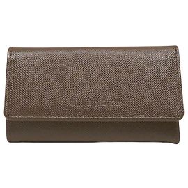 Givenchy Leather 4 Key Case Unisex Brown