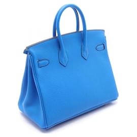 Hermès-Sac à main Hermès Birkin 25 Togo Bleu-Bleu