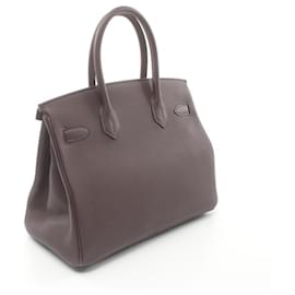 Hermès-Sac à main Hermès Birkin 30 Togo Marron-Marron