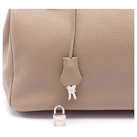 Hermès-Sac à main Hermes Birkin 35 Togo Beige-Beige