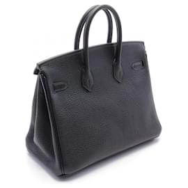 Hermès-Sac à main Hermès Birkin 25 Togo Noir-Noir