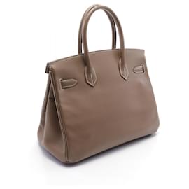 Hermès-Sac à main Hermes Birkin 30 marron-Marron
