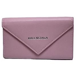 Balenciaga-Balenciaga Leather Key Case 650118DLQON5616-Pink