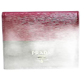 Prada-Prada Saffiano Leather Wallet 1MV204-Red
