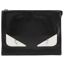 Fendi Bugs Monster Clutch Bag 7VA433 Black
