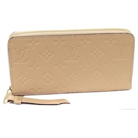 Louis Vuitton-Louis Vuitton Monogram Empreinte Zippy Wallet-Beige