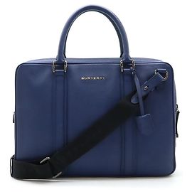 Sac à dos en cuir Burberry Bleu