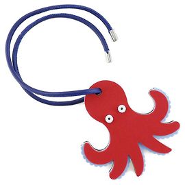 Loewe Paula's Ibiza Octopus Charm Urethane/Leather Red