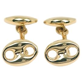 Gemelos vintage chapados en oro de Gucci Dorado