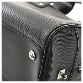Louis Vuitton Bowling Montaigne GM Noir Leather Handbag M59312 Black