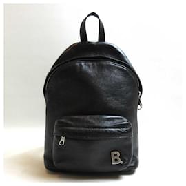 Balenciaga-Balenciaga Leather Backpack 580026-Black