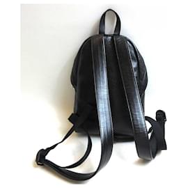 Balenciaga-Balenciaga Leather Backpack 580026-Black
