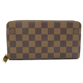 Louis Vuitton-Louis Vuitton Zippy Wallet Damier Brown N60015-Brown