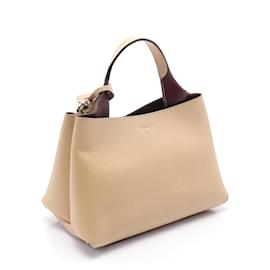 Tod's-Tod's Leather Micro Handbag Beige-Beige