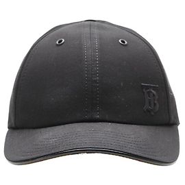 Cappellino da baseball Burberry TB Logo in cotone nero L Nero