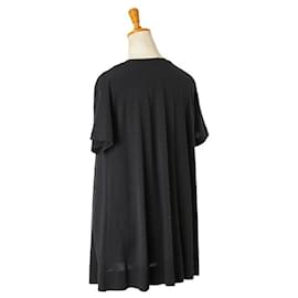 Balenciaga-Balenciaga Front Slit T-Shirt M Black-Black