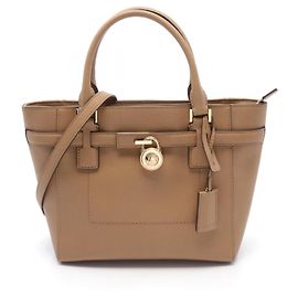 Michael Kors Leather Handbag Brown AV-1804 Brown