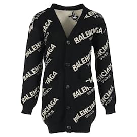 Balenciaga-Balenciaga Wool Camel Logo Cardigan-Other