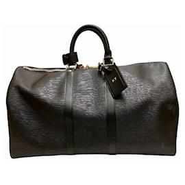 Louis Vuitton-Louis Vuitton Epi Keepall 45 Travel Bag-Black