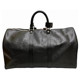 Louis Vuitton-Louis Vuitton Epi Keepall 45 Travel Bag-Black