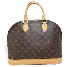 Louis Vuitton-Louis Vuitton Alma Handbag PVC Canvas M40878-Brown