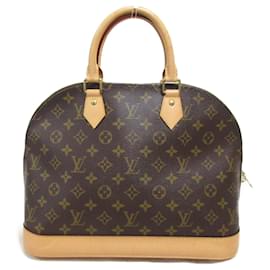 Louis Vuitton-Louis Vuitton Alma Handbag PVC Canvas M40878-Brown