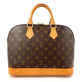 Louis Vuitton-Louis Vuitton Alma Monogram Canvas Handbag-Brown