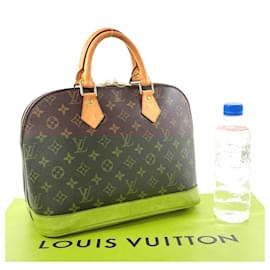 Louis Vuitton-Louis Vuitton Alma Monogram Canvas Handbag-Brown