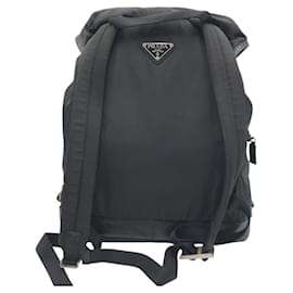 Prada-Prada Nylon Tessuto Logo Backpack-Black