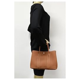 Hermès-Hermes Garden Party 30 TPM Tote Bag-Golden