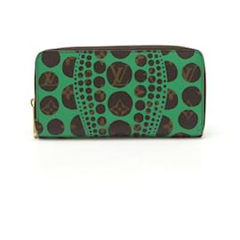 Louis Vuitton-Louis Vuitton Monogram Pumpkin Dots Zippy Wallet-Green