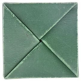 Estojo de moedas em couro Zulu da Hermès Verde