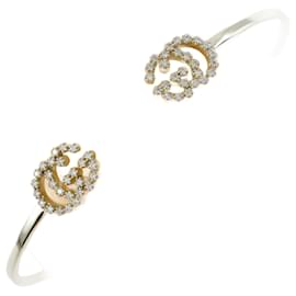 Brazalete Gucci GG Running en oro K18 con diamantes Dorado