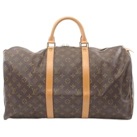 Louis Vuitton-Louis Vuitton Keepall 50 Boston Bag Monogram-Brown