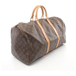Louis Vuitton-Louis Vuitton Keepall 50 Boston Bag Monogram-Brown