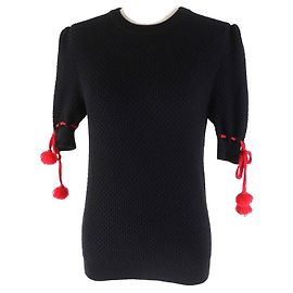 Miu Miu MIUMIU Virgin Wool Brahma Ribbon Knit Top Other