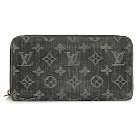 Louis Vuitton-Louis Vuitton Monogram Denim Zippy Wallet M95614-Black