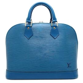Louis Vuitton-Louis Vuitton Epi Alma PM Handbag M52145-Blue