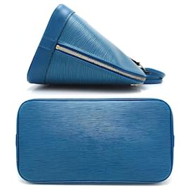 Louis Vuitton-Louis Vuitton Epi Alma PM Handbag M52145-Blue