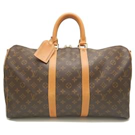 Louis Vuitton-Louis Vuitton Monogram Keepall Bandouliere 45 Bag-Brown