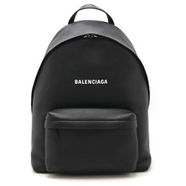 Balenciaga Everyday Logo Leather Backpack 552374 Black