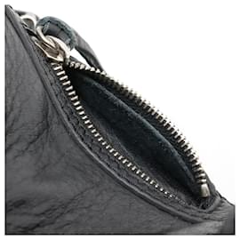 Balenciaga-Balenciaga Mini Paper Leather Handbag Black-Black
