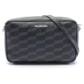 Balenciaga-Balenciaga BB Monogram Medium Camera Bag-Black