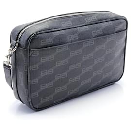 Balenciaga-Balenciaga BB Monogram Medium Camera Bag-Black