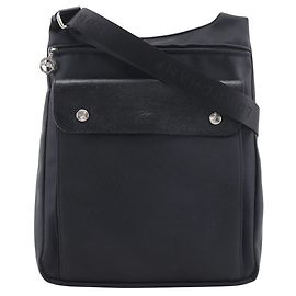 Longchamp Nylon Shoulder Bag Crossbody Black