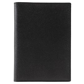 Bulgari Bvlgari Leather Notebook Cover Black Black