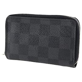 Louis Vuitton-Louis Vuitton Damier Graphite Zippy Coin Purse-Black