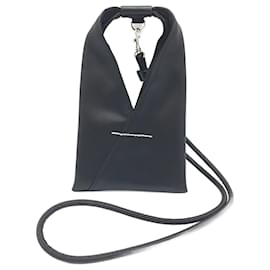 Autre Marque-MM6 Maison Margiela Leather Phone Shoulder Bag-Black